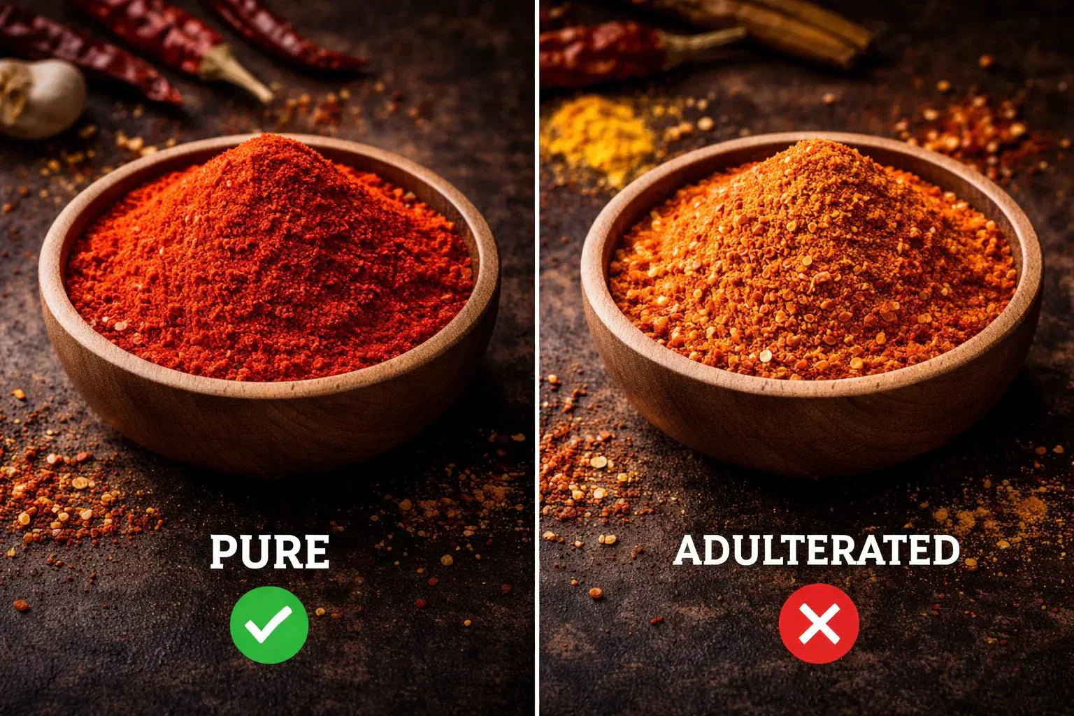 How to Check If Your Chilli Powder is Pure - UNMIXED