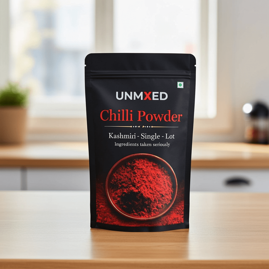 UNMIXED Chilli Powder Value Pack – Byadgi & Kashmiri | Family Combo (1kg + 500g) chilli powder - pure, no artificial colour - UNMIXED
