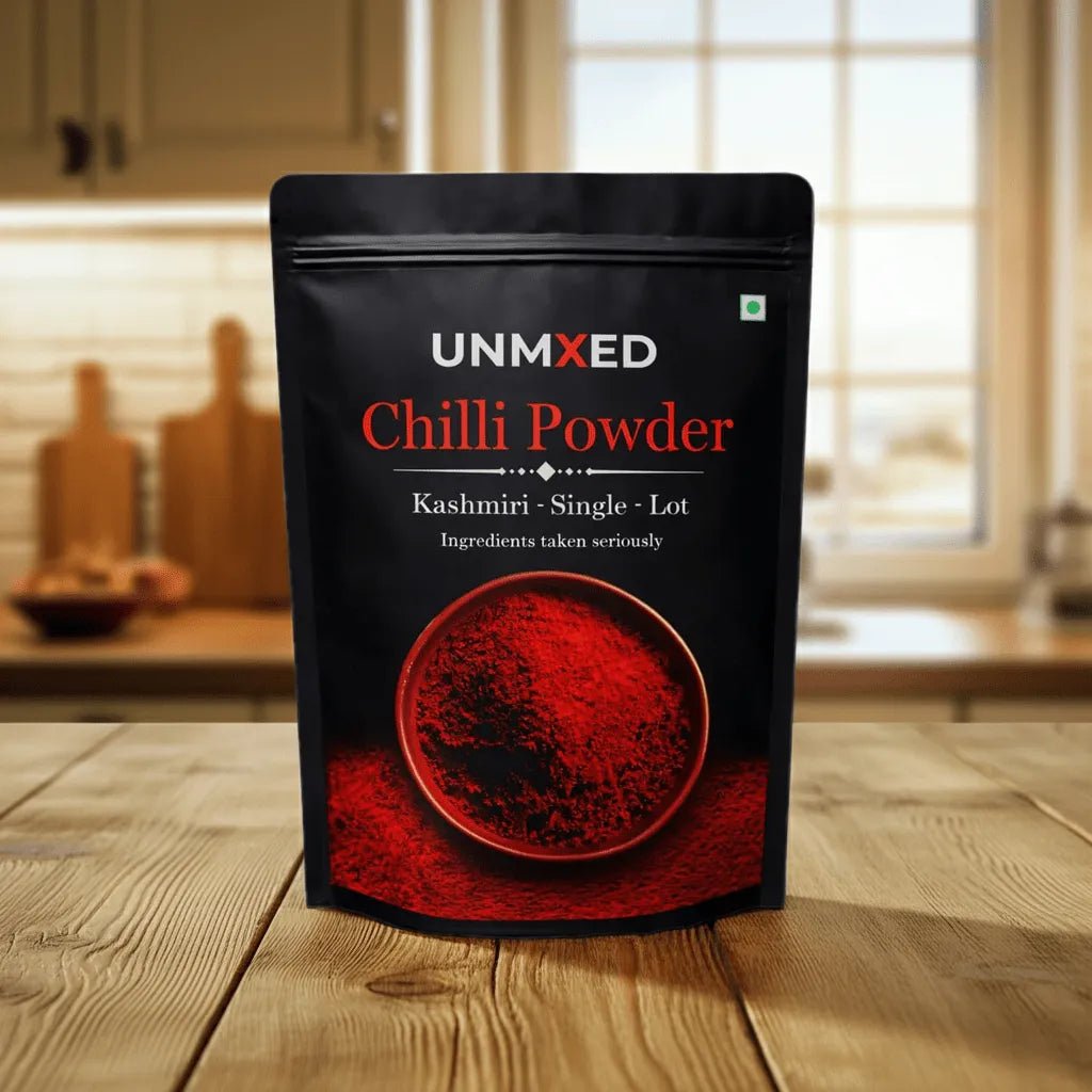 UNMIXED Chilli Powder Combo – Teja, Byadgi & Kashmiri | 3 x 500g Family Pack chilli powder - pure, no artificial colour - UNMIXED