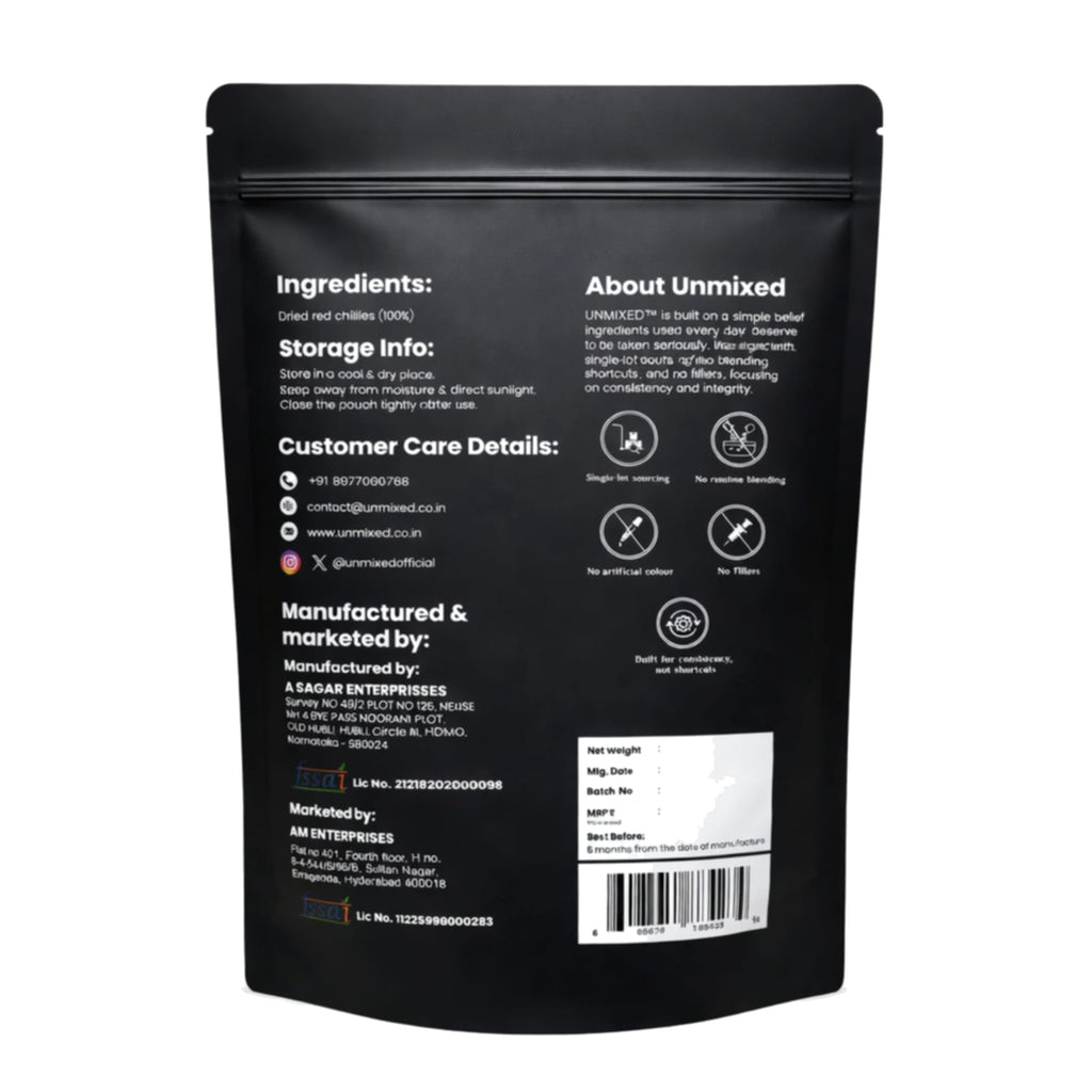 UNMIXED Teja Chilli Powder