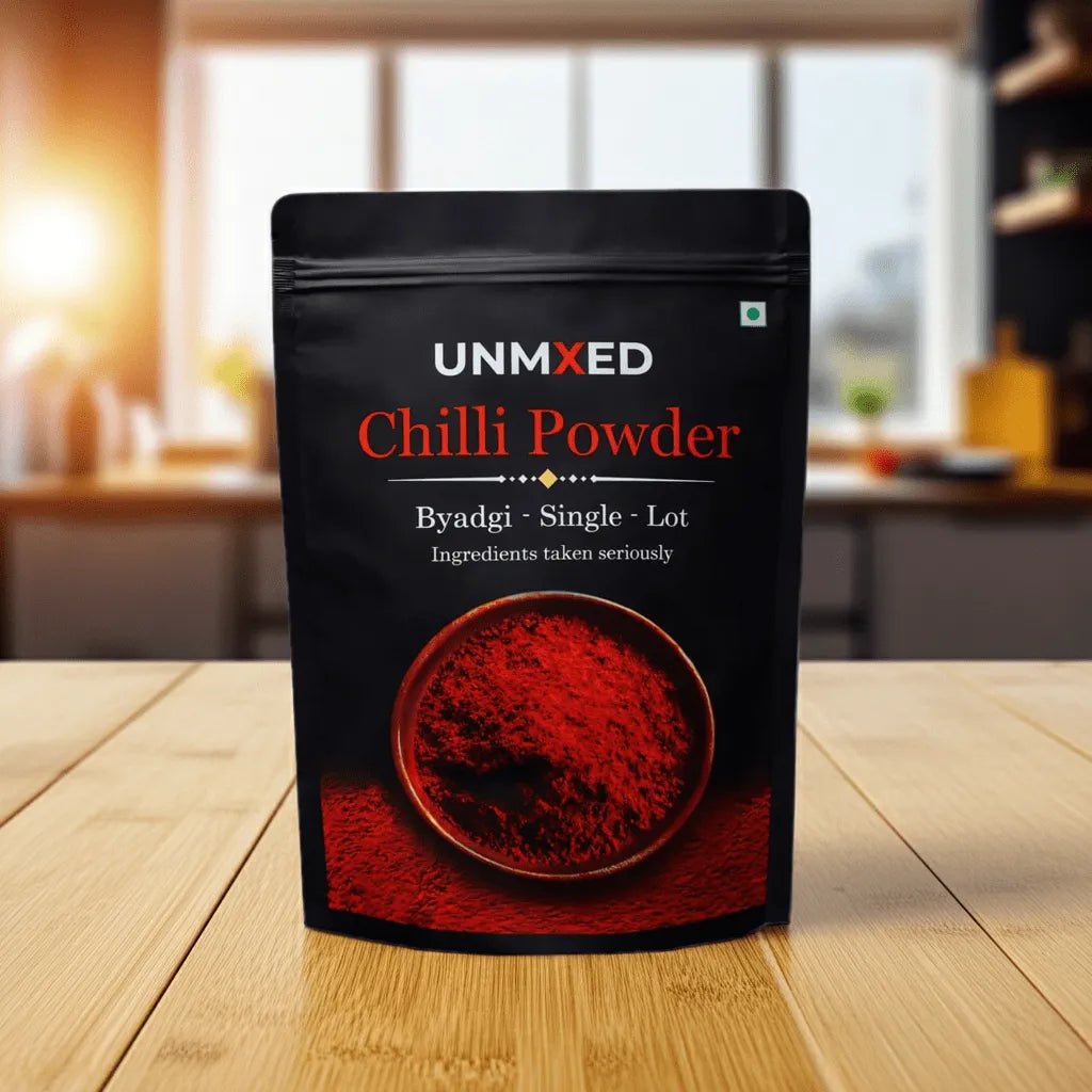 UNMIXED Chilli Powder Combo – Teja, Byadgi & Kashmiri | 3 x 500g Family Pack chilli powder - pure, no artificial colour - UNMIXED