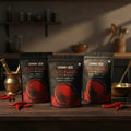 UNMIXED Chilli Trio Combo – Teja, Byadgi & Kashmiri | 3 x 250g (750g Total) chilli powder - pure, no artificial colour - UNMIXED