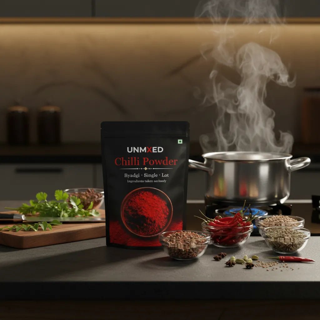 UNMIXED Byadgi Chilli Powder – Deep Red Color & Rich Aroma | No Artificial Color chilli powder - pure, no artificial colour - UNMIXED