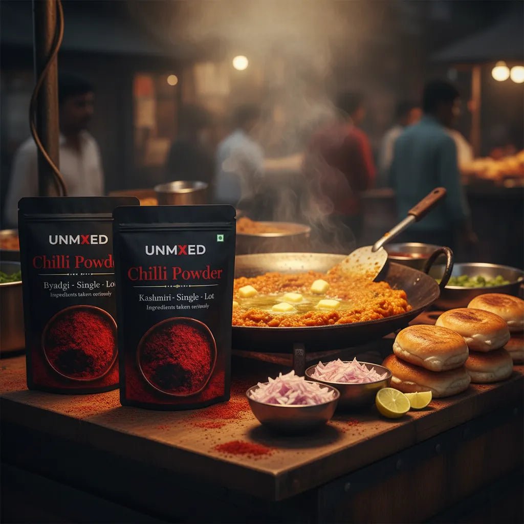UNMIXED Chilli Powder Value Pack – Byadgi & Kashmiri | Family Combo (1kg + 500g) chilli powder - pure, no artificial colour - UNMIXED